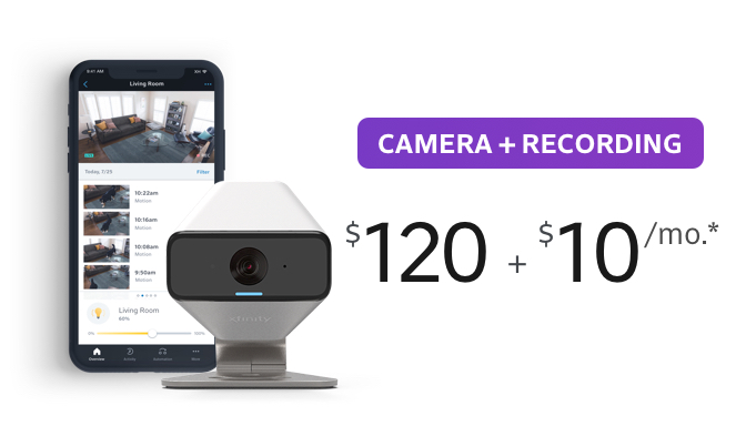 Camera + Recording $120 + $10/month